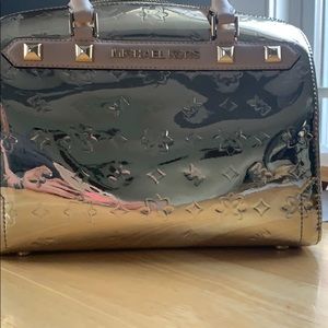 Gold Micheal Kors purse